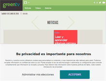 Tablet Screenshot of greentv.com.mx